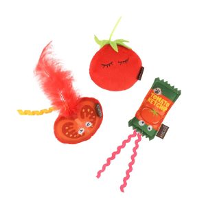 P.L.A.Y PET LIFESTYLE Feline Frenzy Toma-toe Beans Cat Toy