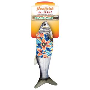 Meowijuana Get Kickin' Big Fishy Tourist Catnip Kicker for Cats