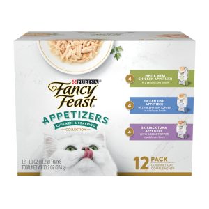 Fancy Feast Lickable Appetizers Grain Free Wet Cat Food Variety Pack