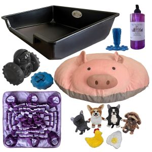 Piggy Poo and Crew Pet Starter Kit Litter Box