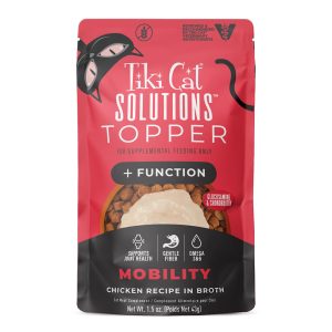 Tiki Cat Solutions Topper, Mobility, Chicken Recipe in Broth Cat Food