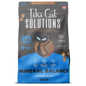 Tiki Cat Solutions Mineral Balance Supports Urinary Health, Chicken Dry Cat Food