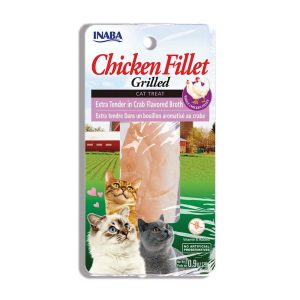Inaba Extra Tender Chicken in Crab Flavored Broth Grilled Fillets for Cat