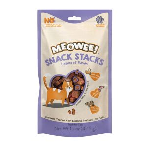 Meowee! Snack Stacks Made with Real Chicken, Salmon and Beef Cat Treats
