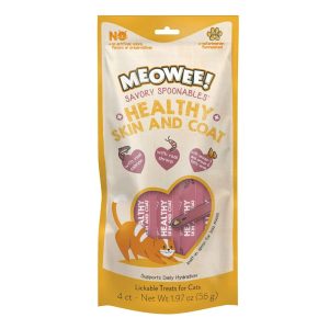 Meowee! Savory Spoonables Healthy Skin & Coat Treats for Cats