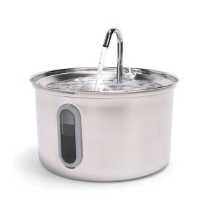EveryYay 3-Liter Stainless Steel Pet Fountain