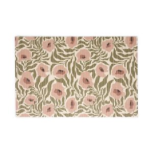So Phresh Floral Print Anti-Tracking Foam Cat Litter Trapper Mat