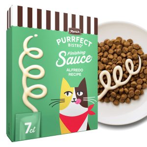 Merrick Purrfect Bistro Alfredo Recipe Sauce Wet Cat Treats, Delicious for Snacking or Cat Food Topper