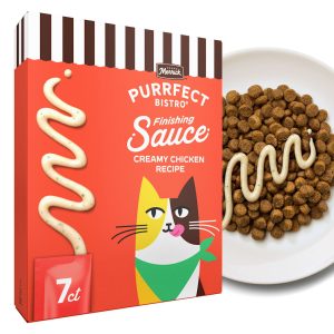 Merrick Purrfect Bistro Creamy Chicken Recipe Sauce Wet Cat Treats, Gravy for Snacking or Cat Food Topper