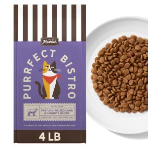 Merrick Purrfect Bistro Grain Free Lamb and Carrots Recipe Natural Dry Cat Food for Adult Cats