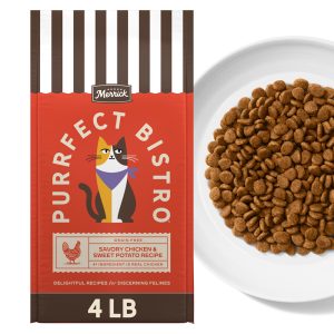 Merrick Purrfect Bistro Grain Free Chicken & Sweet Potato Recipe Natural Dry Cat Food for Adult Cats