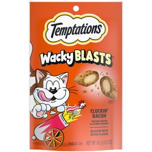 Temptations Wacky Blasts Cluckin Bacon Flavor Cat Treats