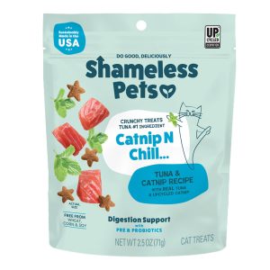 Shameless Pets Catnip N Chill Tuna & Catnip Recipe Crunchy Cat Treats