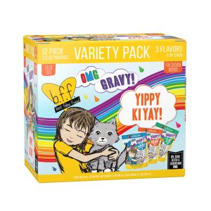 B.F.F. OMG Gravy Yippy Ki Yay! Variety Pack Wet Cat Food