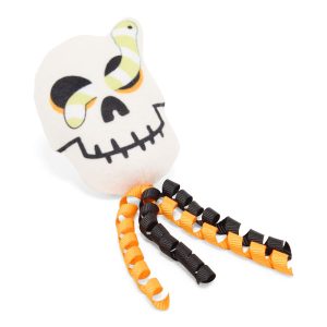 Petco Halloween Skull Plush Cat Toy