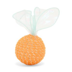Petco Halloween Pumpkin Mesh Ball Cat Toy