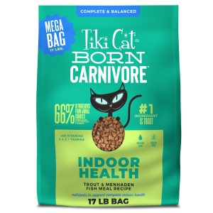 Tiki Cat Born Carnivore Trout & Menhaden Fish Meal Indoor Health Dry Cat Food