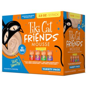 Tiki Cat Friends Mousse Chicken Cat Food Variety Pack