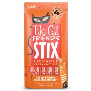 Tiki Cat Friends Stix Chicken & Pumpkin Flavor Cat Treats