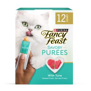 Purina Fancy Feast Savory Purees with Tuna Lickable Cat Treats