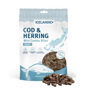 Icelandic+ Cod & Herring Mini Combo Bites Treats for Cats