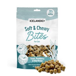 Icelandic+ Trout & Raspberry Soft & Chewy Bites for Cats