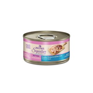 Wellness CORE Grain Free Boneless Chicken & Chicken Liver Signature Selects Shredded Kitten Wet Cat Food