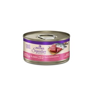 Wellness CORE Grain Free Yellowfin Tuna & Mackerel Signature Selects Flaked Adult Wet Cat Food