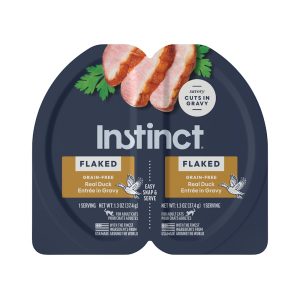 Instinct Flaked Split Cup Real Duck Entree in Gravy Grain-Free Wet Cat Food
