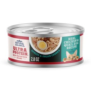 Natural Balance Ultra Protein Chicken & Quail Egg Recipe in Broth Wet Cat Food