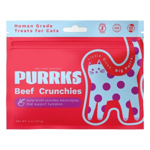 Wet Noses Purrks Beef Crunchies for Cat Treats