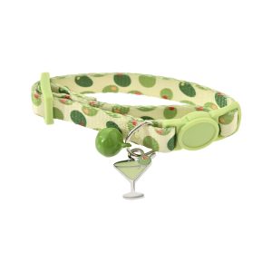 Max & Marlow Olive Martini with Buckle Kitten Collar