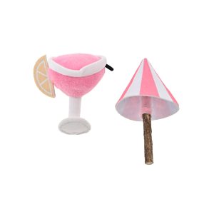 Max & Marlow Martini and Umbrella Cat Plush Toy