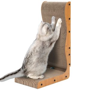 Happy & Polly L-Shape Double-Sided Cardboard Cat Scratcher