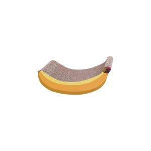 Happy & Polly Banana Sculpted Curved Design Cat Scratching Pad
