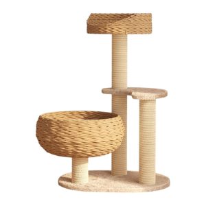 Happy & Polly Sleeping in the Bowl Cat Tree