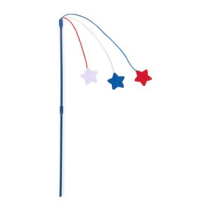 Petco Red White & Blue Stars Cat Teaser Toy