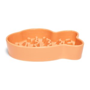 Petco Ceramic Fish Shaped Slow Feeder Cat Bowl