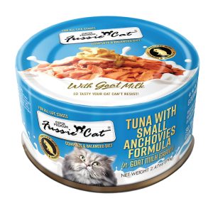 Fussie Cat Premium Tuna w/Small Anchovies in Goat Milk Cat Food