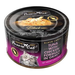Fussie Cat Can Premium Tuna w/Chicken in Gravy Cat Food