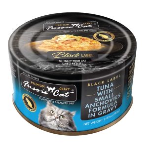 Fussie Cat Premium Tuna w/Small Anchovies in Gravy Cat Food