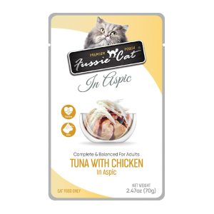 Fussie Cat Premium Tuna w/Chicken in Aspic Cat Food