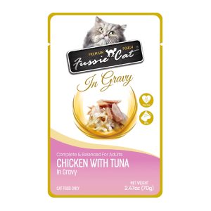 Fussie Cat Premium Chicken w/Tuna in Gravy Cat Food
