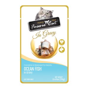 Fussie Cat Premium Oceanfish in Gravy Cat Food