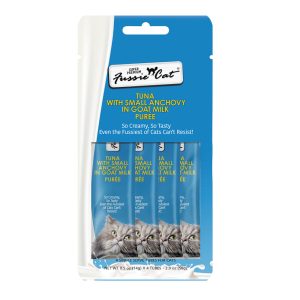 Fussie Cat Premium Tuna w/Small Anchovies in Goat Milk Puree Cat Food