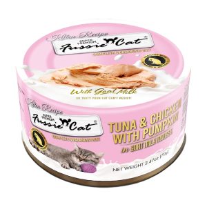 Fussie Cat Mousse Tuna & Chicken w/ Pumpkin in Goat Milk Mousse Kitten Food