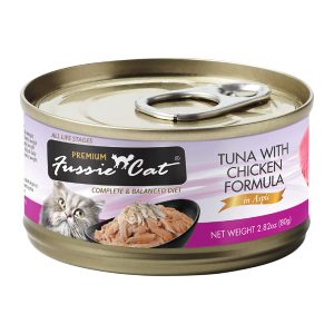 Fussie Cat Premium Tuna with Chicken Formula in Aspic Cat Food