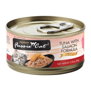 Fussie Cat Premium Tuna with Salmon Formula in Aspic Cat Food