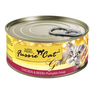 Fussie Cat Super Premium Chicken & Beef Formula in Pumpkin Soup Cat Food