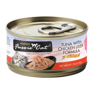 Fussie Cat Premium Tuna with Chicken Liver Formula in Aspic Cat Food